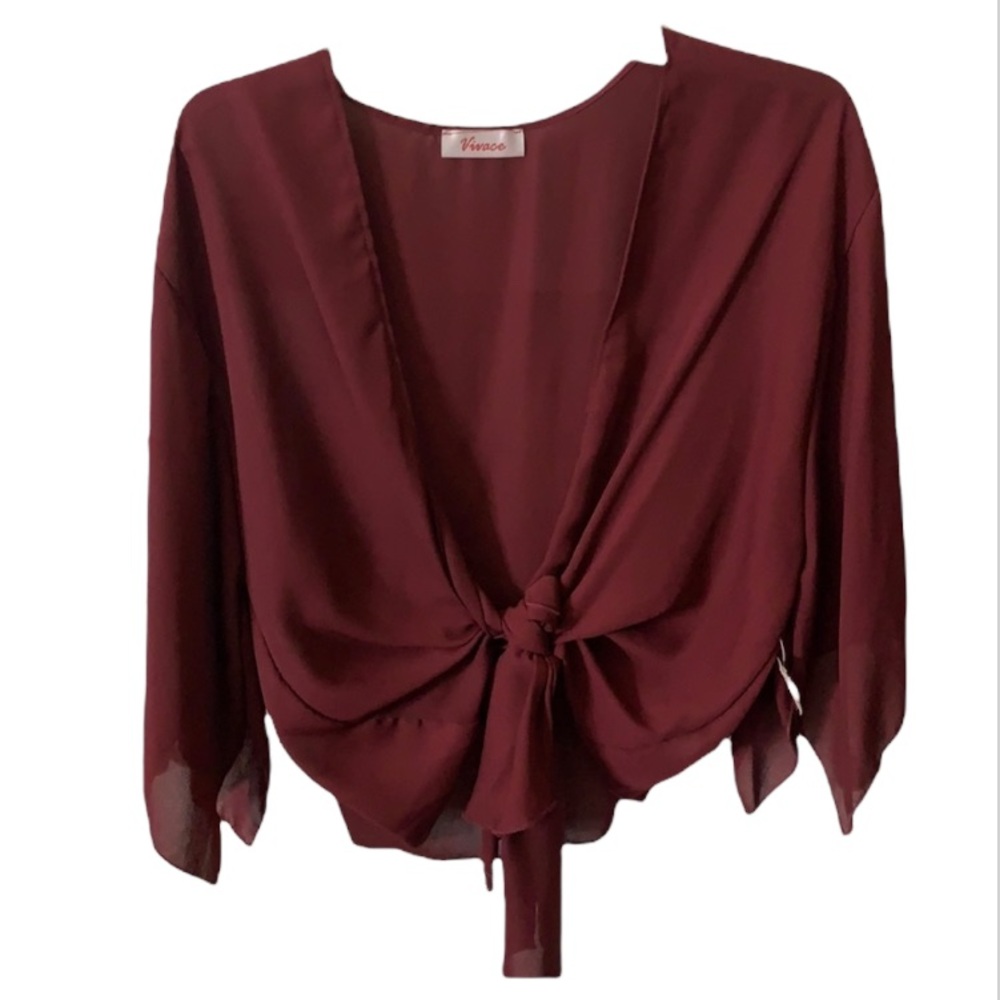 NWT Tie Yourself Crop Top
